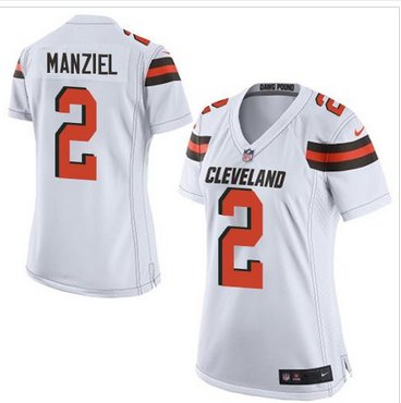 Women New Browns #2 Johnny Manziel White Stitched NFL New Elite Jersey Women New Browns #2 Johnny Manziel White Stitched NFL New Elite Jersey