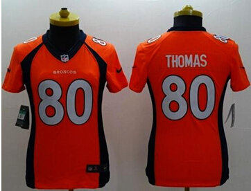 Women's NEW Broncos #80 Julius Thomas Orange Team Color NFL New Limited Jersey Women's NEW Broncos #80 Julius Thomas Orange Team Color NFL New Limited Jersey