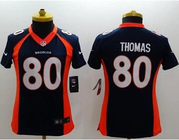 Women's NEW Broncos #80 Julius Thomas Blue Alternate NFL New Limited Jersey Women's NEW Broncos #80 Julius Thomas Blue Alternate NFL New Limited Jersey