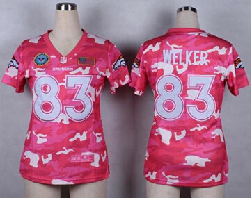 Women's NEW Broncos #83 Wes Welker Pink NFL Elite Camo Fashion Jersey Women's NEW Broncos #83 Wes Welker Pink NFL Elite Camo Fashion Jersey
