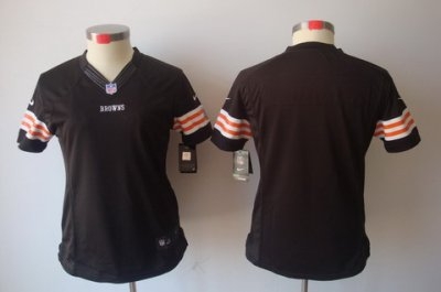Women NEW Cleveland Browns Blank Brown Jerseys Women NEW Cleveland Browns Blank Brown Jerseys