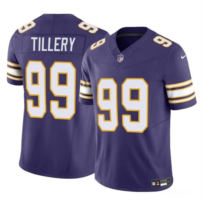 Youth Minnesota Vikings #99 Jerry Tillery Purple 2023 F.U.S.E. Throwback Vapor Untouchable Limited Stitched Jersey Youth Minnesota Vikings #99 Jerry Tillery Purple 2023 F.U.S.E. Throwback Vapor Untouchable Limited Stitched Jersey