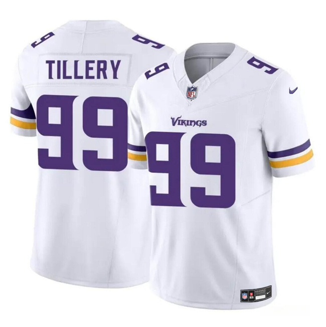 Youth Minnesota Vikings #99 Jerry Tillery White 2023 F.U.S.E. Vapor Untouchable Limited Stitched Jersey Youth Minnesota Vikings #99 Jerry Tillery White 2023 F.U.S.E. Vapor Untouchable Limited Stitched Jersey
