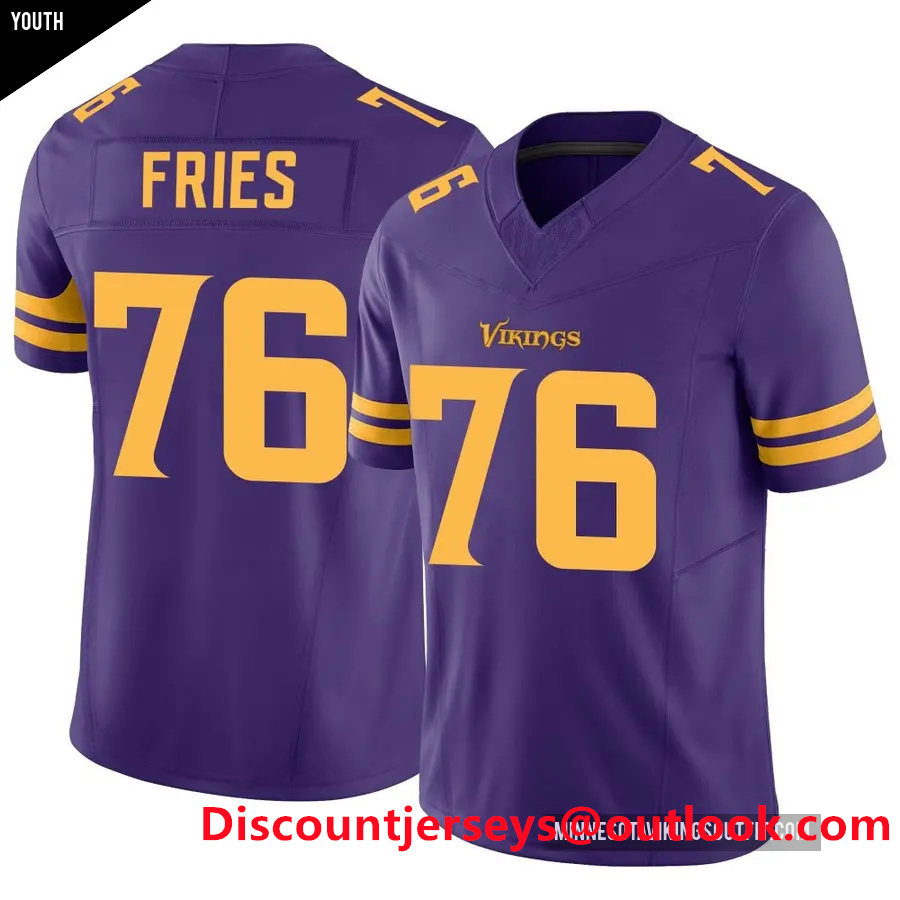 Youth Minnesota Vikings #76 Will Fries White Limited Classic Vapor F.U.S.E. Jersey (2) Youth Minnesota Vikings #76 Will Fries White Limited Classic Vapor F.U.S.E. Jersey (2)
