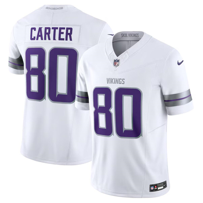 Youth Minnesota Vikings #80 Cris Carter White F.U.S.E. Winter Warrior Limited Stitched Jersey Youth Minnesota Vikings #80 Cris Carter White F.U.S.E. Winter Warrior Limited Stitched Jersey