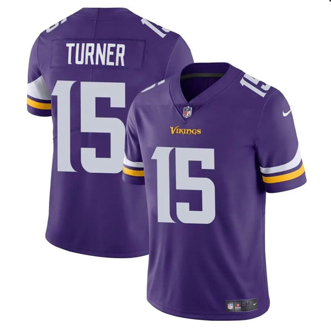 Youth Minnesota Vikings #15 Dallas Turner Purple 2024 Draft Vapor Untouchable Limited Stitched Jersey Youth Minnesota Vikings #15 Dallas Turner Purple 2024 Draft Vapor Untouchable Limited Stitched Jersey