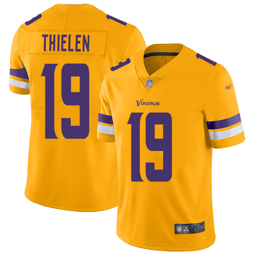 Vikings #19 Adam Thielen Gold Youth Stitched Football Limited Inverted Legend Jersey Vikings #19 Adam Thielen Gold Youth Stitched Football Limited Inverted Legend Jersey