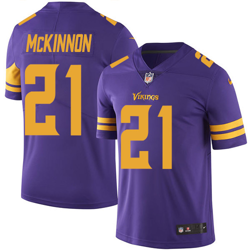 Nike Vikings #21 Jerick McKinnon Purple Youth Stitched NFL Limited Rush Jersey Nike Vikings #21 Jerick McKinnon Purple Youth Stitched NFL Limited Rush Jersey