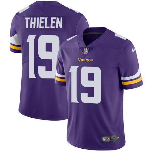 Nike Vikings #19 Adam Thielen Purple Team Color Youth Stitched NFL Vapor Untouchable Limited Jersey Nike Vikings #19 Adam Thielen Purple Team Color Youth Stitched NFL Vapor Untouchable Limited Jersey