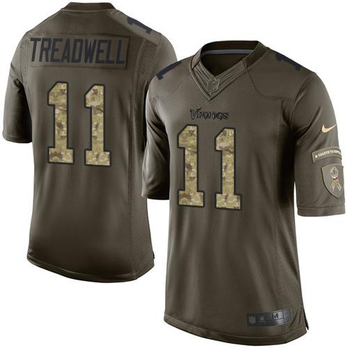 Nike Vikings #11 Laquon Treadwell Green Youth Stitched NFL Limited Salute to Service Jersey Nike Vikings #11 Laquon Treadwell Green Youth Stitched NFL Limited Salute to Service Jersey