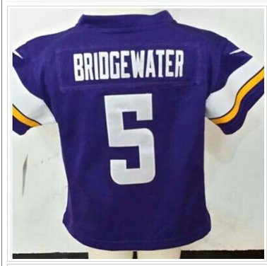 Toddler Vikings #5 Teddy Bridgewater Purple Team Color Stitched NFL Elite Jersey Toddler Vikings #5 Teddy Bridgewater Purple Team Color Stitched NFL Elite Jersey