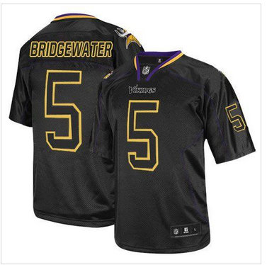 Youth NFL Minnesota Vikings #5 Teddy Bridgewater Lights Out Black Jersey Youth NFL Minnesota Vikings #5 Teddy Bridgewater Lights Out Black Jersey