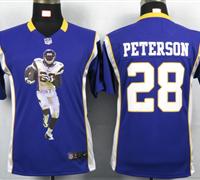 Youth Nike Minnesota Vikings 28 Peterson Purple Portrait Fashion Game Jerseys Youth Nike Minnesota Vikings 28 Peterson Purple Portrait Fashion Game Jerseys