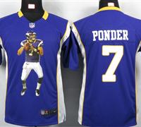 Youth Nike Minnesota Vikings 7 Ponder Purple Portrait Fashion Game Jerseys Youth Nike Minnesota Vikings 7 Ponder Purple Portrait Fashion Game Jerseys