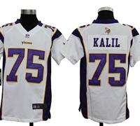 Youth Nike NFL Minnesota Vikings 75 Matt Kalil White Jerseys Youth Nike NFL Minnesota Vikings 75 Matt Kalil White Jerseys