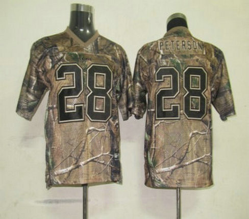 Minnesota Vikings 28 Peterson Camo Kids Jerseys