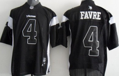 Minnesota Vikings 4 Favre Youth Black Jersey