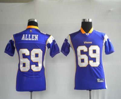 Minnesota Vikings 69 Jared Aleen Purple Youth jerseys