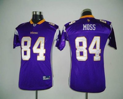 Minnesota Vikings kid Jerseys 84 MOSS purple