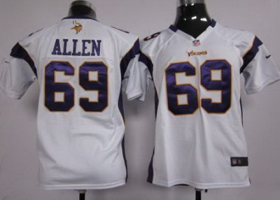 Youth Nike NFL Minnesota Vikings 69 Jared Allen White Jerseys Youth Nike NFL Minnesota Vikings 69 Jared Allen White Jerseys