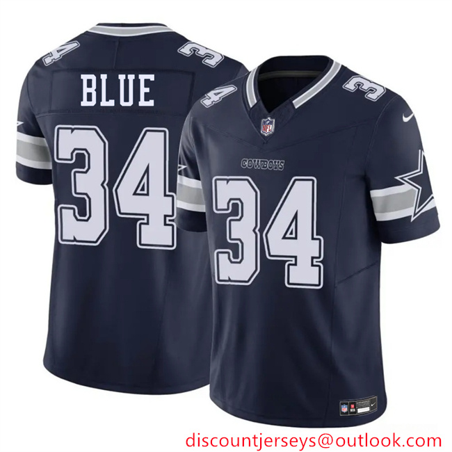Youth Dallas Cowboys #34 Jaydon Blue Navy 2025 F.U.S.E Draft Vapor Untouchable Limited Stitched Football Jersey Youth Dallas Cowboys #34 Jaydon Blue Navy 2025 F.U.S.E Draft Vapor Untouchable Limited Stitched Football Jersey