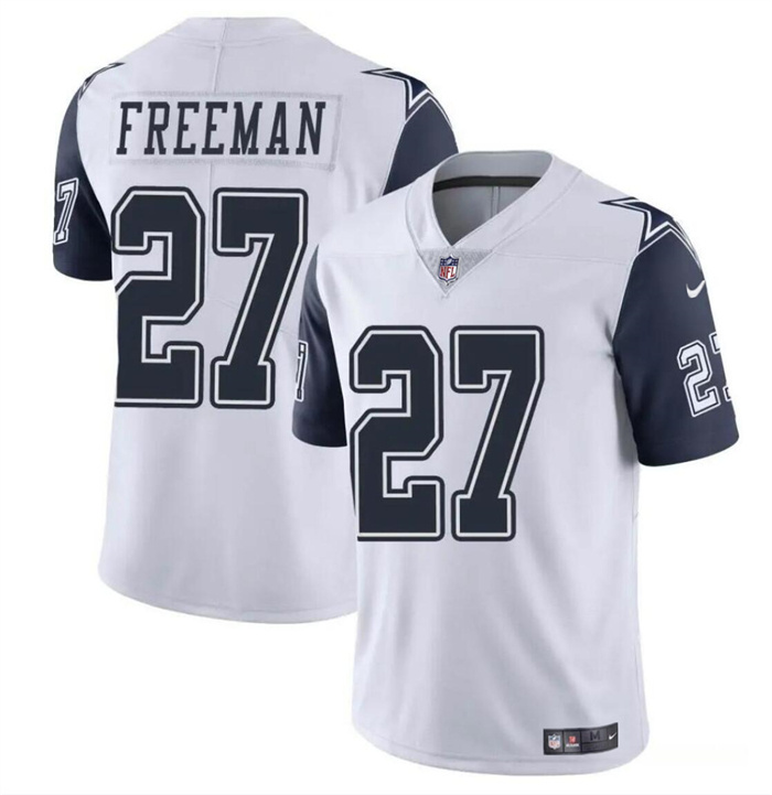 Youth Dallas Cowboys #27 Royce Freeman White Color Rush Limited Stitched Football Jersey Youth Dallas Cowboys #27 Royce Freeman White Color Rush Limited Stitched Football Jersey