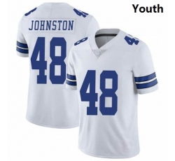 Youth Dallas Cowboys #48 Daryl Johnston Nike Vapor White Limited Jersey Youth Dallas Cowboys #48 Daryl Johnston Nike Vapor White Limited Jersey