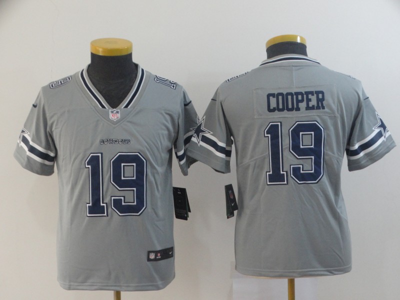 Youth Nike Cowboys 19 Amari Cooper Gray Youth Inverted Legend Limited Jersey Youth Nike Cowboys 19 Amari Cooper Gray Youth Inverted Legend Limited Jersey