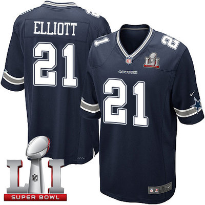 Nike Cowboys #21 Ezekiel Elliott Navy Blue Team Color Youth Stitched NFL Super Bowl LI 51 Elite Jersey Nike Cowboys #21 Ezekiel Elliott Navy Blue Team Color Youth Stitched NFL Super Bowl LI 51 Elite Jersey