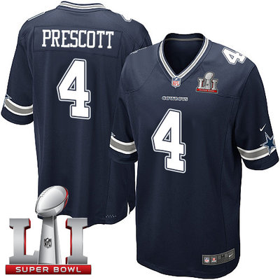 Nike Cowboys #4 Dak Prescott Navy Blue Team Color Youth Stitched NFL Super Bowl LI 51 Elite Jersey Nike Cowboys #4 Dak Prescott Navy Blue Team Color Youth Stitched NFL Super Bowl LI 51 Elite Jersey
