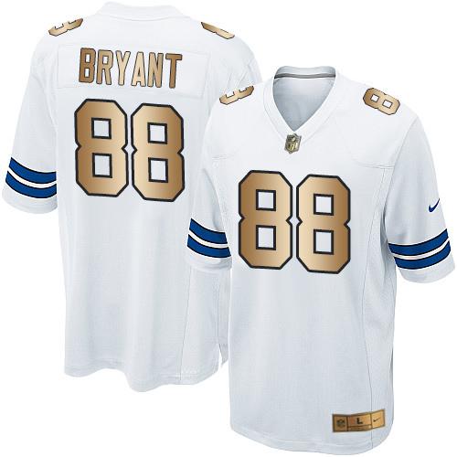Nike Cowboys #88 Dez Bryant White Youth Stitched NFL Elite Gold Jersey Nike Cowboys #88 Dez Bryant White Youth Stitched NFL Elite Gold Jersey