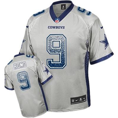 Nike Cowboys #9 Tony Romo Grey Youth Stitched NFL Elite Drift Fashion Jersey Nike Cowboys #9 Tony Romo Grey Youth Stitched NFL Elite Drift Fashion Jersey