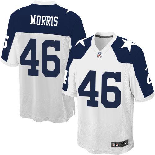 Nike Cowboys #46 Alfred Morris White Thanksgiving Youth Stitched NFL Throwback Elite Jersey Nike Cowboys #46 Alfred Morris White Thanksgiving Youth Stitched NFL Throwback Elite Jersey