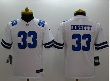 Youth NEW Cowboys #33 Tony Dorsett White NFL Limited Jersey