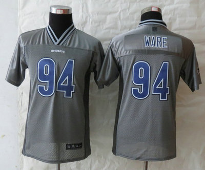 Youth NEW Dallas cowboys 94 DeMarcus Ware Grey Vapor Elite Jerseys Youth NEW Dallas cowboys 94 DeMarcus Ware Grey Vapor Elite Jerseys