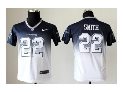 Youth NEW Dallas Cowboys 22 e.smith Blue White Drift Fashion II Jerseys Youth NEW Dallas Cowboys 22 e.smith Blue White Drift Fashion II Jerseys