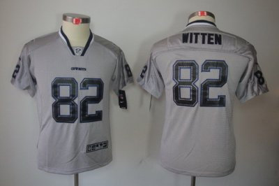 Youth NEW Dallas Cowboys 82 Jason Witten Grey Jerseys(Elite Lights Out) Youth NEW Dallas Cowboys 82 Jason Witten Grey Jerseys(Elite Lights Out)