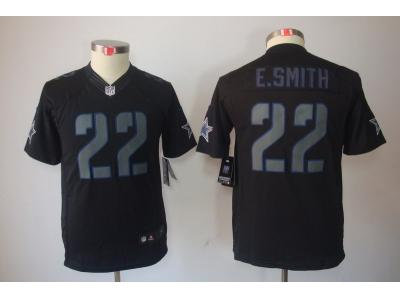 Youth NEW Dallas Cowboys #22 E.Smith Black Jerseys(Impact Limited) Youth NEW Dallas Cowboys #22 E.Smith Black Jerseys(Impact Limited)