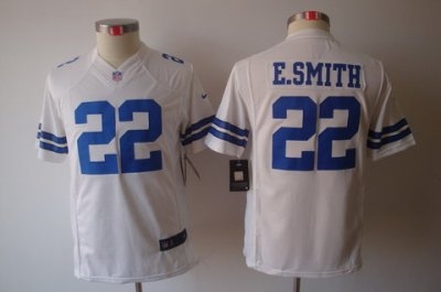 Youth NEW Dallas Cowboys 22 E.SMITH White Jerseys Youth NEW Dallas Cowboys 22 E.SMITH White Jerseys