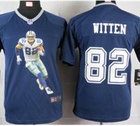 Nike youth Dallas Cowboys #82 Witten Blue Portrait Fashion Game Jerseys Nike youth Dallas Cowboys #82 Witten Blue Portrait Fashion Game Jerseys