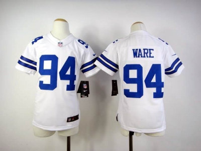 Youth Nike Dallas Cowboys 94 DeMarcus Ware White Jersey Youth Nike Dallas Cowboys 94 DeMarcus Ware White Jersey