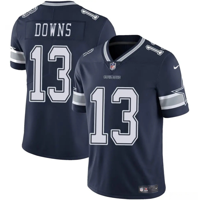 Yotuh Dallas Cowboys #13 Caleb Downs Navy Vapor Untouchable Limited Stitched Football Jersey