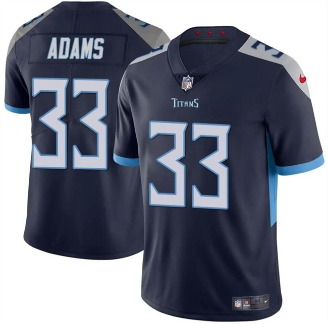 Youth Tennessee Titans #33 Jamel Adams Navy Vapor Limited Stitched Football Jersey Youth Tennessee Titans #33 Jamel Adams Navy Vapor Limited Stitched Football Jersey