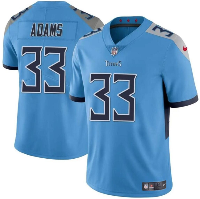 Youth Tennessee Titans #33 Jamel Adams Blue Vapor Limited Stitched Football Jersey Youth Tennessee Titans #33 Jamel Adams Blue Vapor Limited Stitched Football Jersey