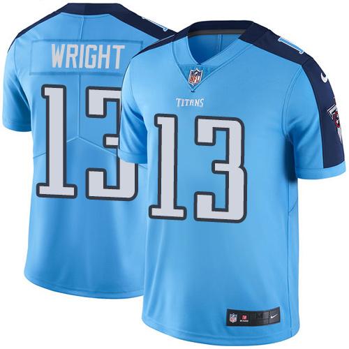 Nike Titans #13 Kendall Wright Light Blue Youth Stitched NFL Limited Rush Jersey Nike Titans #13 Kendall Wright Light Blue Youth Stitched NFL Limited Rush Jersey