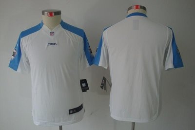 Youth Tennessee Titans Blank White Jerseys