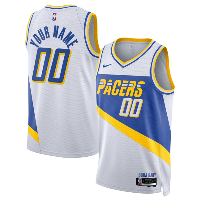 Men's Indiana Pacers Active Player Custom White 2025 26 City Edition Stitched Basketball Jersey Men's Indiana Pacers Active Player Custom White 2025 26 City Edition Stitched Basketball Jersey