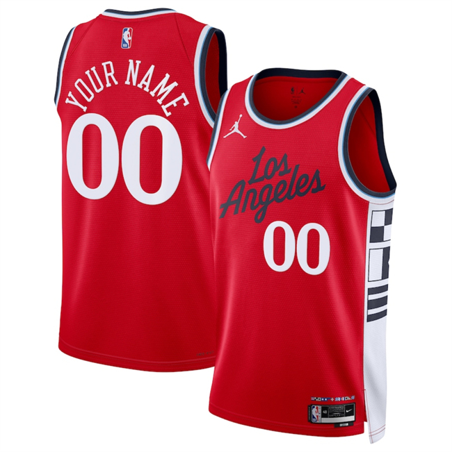Men's Los Angeles Clippers Active Player Custom Red 2024 25 Statement Edition Stitched Jersey Men's Los Angeles Clippers Active Player Custom Red 2024 25 Statement Edition Stitched Jersey