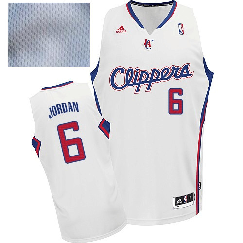 DeAndre Jordan Authentic In White Adidas NBA Los Angeles Clippers Men's Home Jersey DeAndre Jordan Authentic In White Adidas NBA Los Angeles Clippers Men's Home Jersey
