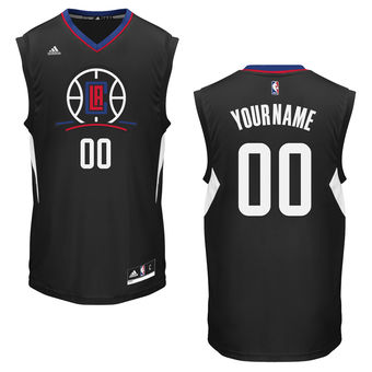 Men's LA Clippers adidas Black Custom Alternate Jersey Men's LA Clippers adidas Black Custom Alternate Jersey